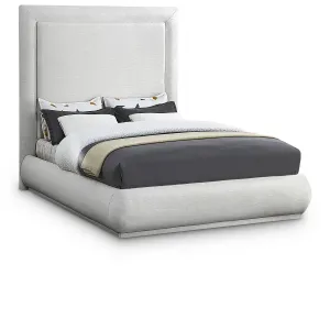 Meridian Furniture Brooke Linen Textured Fabric Bed