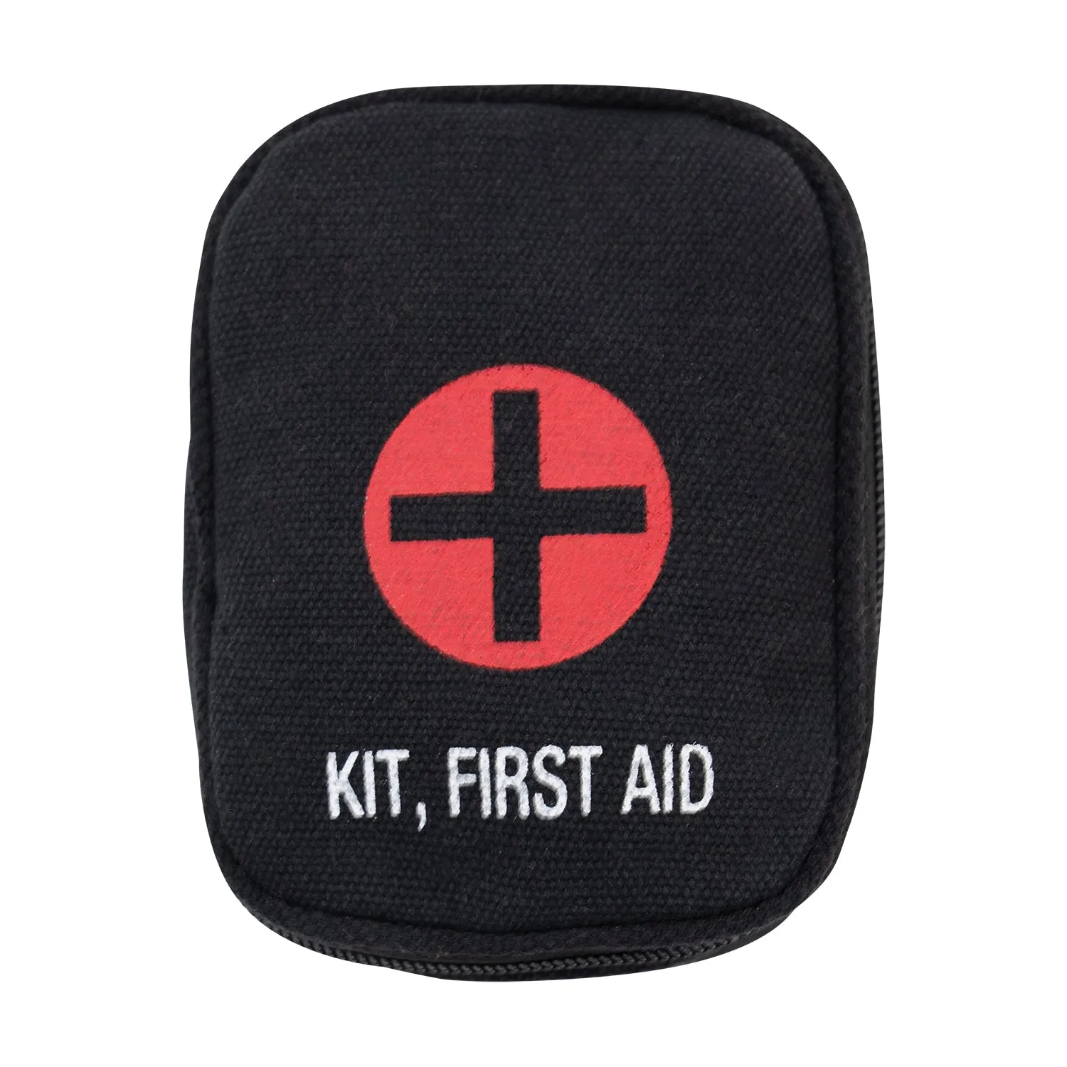 Military Zipper First Aid Kit, Red, Olive Drab, Black