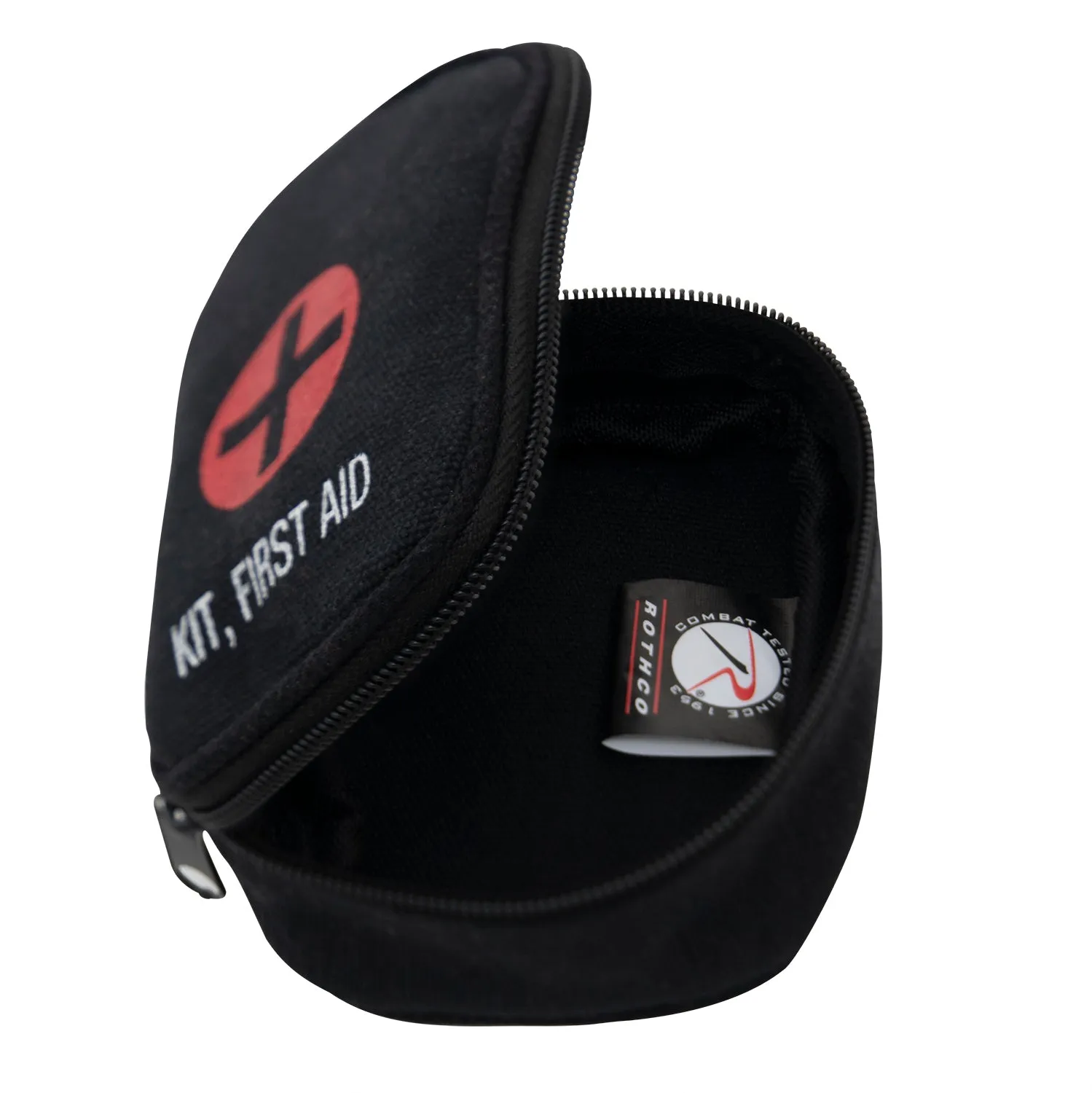 Military Zipper First Aid Kit, Red, Olive Drab, Black
