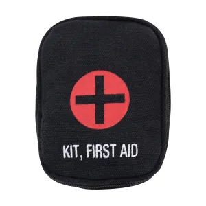 Military Zipper First Aid Kit, Red, Olive Drab, Black