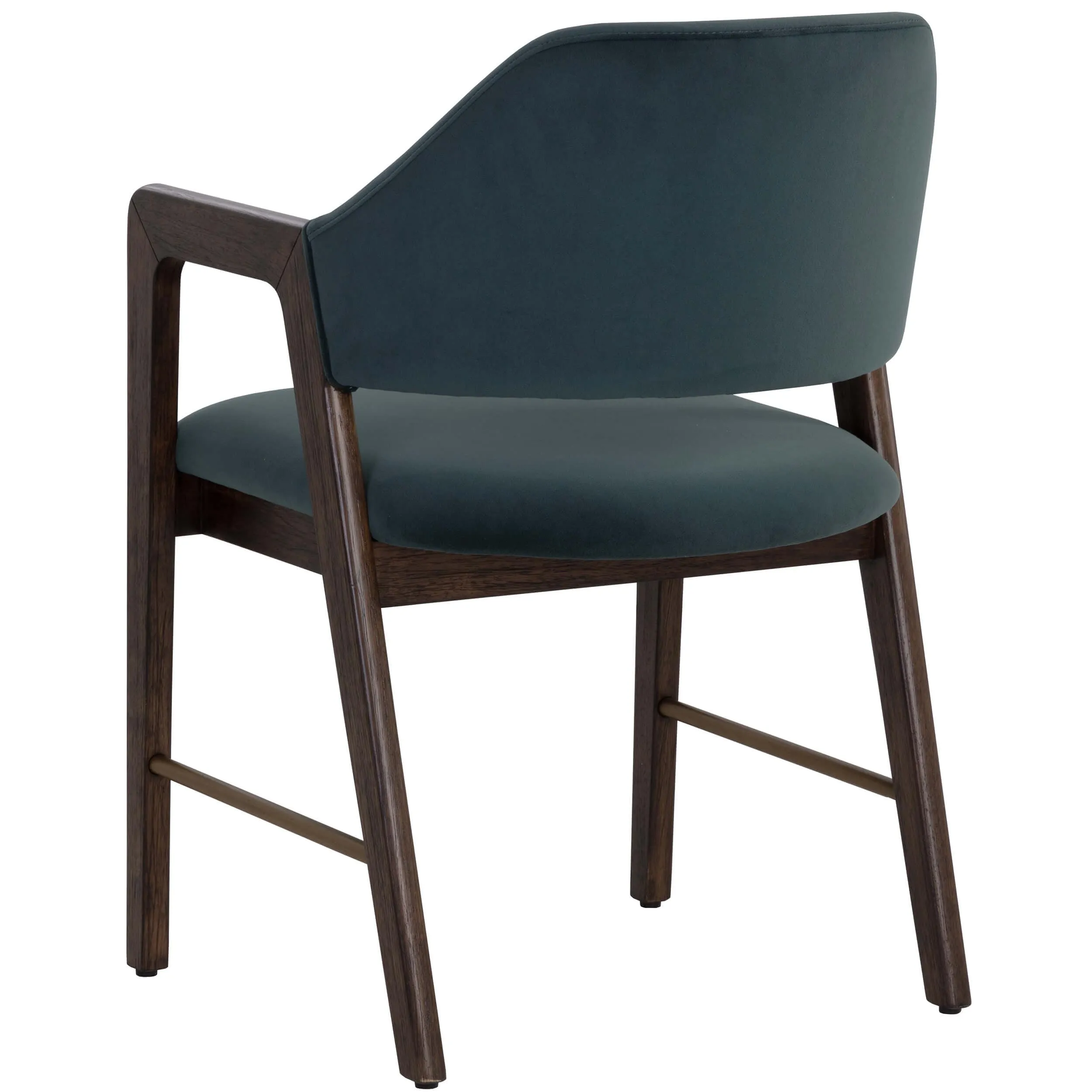 Milton Arm Chair, Meg Dusty Teal/Smoke Acacia, Set of 2
