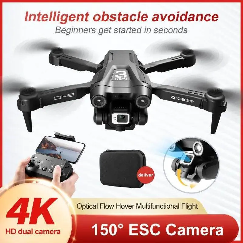 Mini Drone 4K Camera with Optical Flow Localization