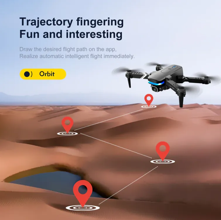 Mini Drone For Kids 4K HD WiFi Dual Camera Small Drone Quadcopter Real-Time Transmission