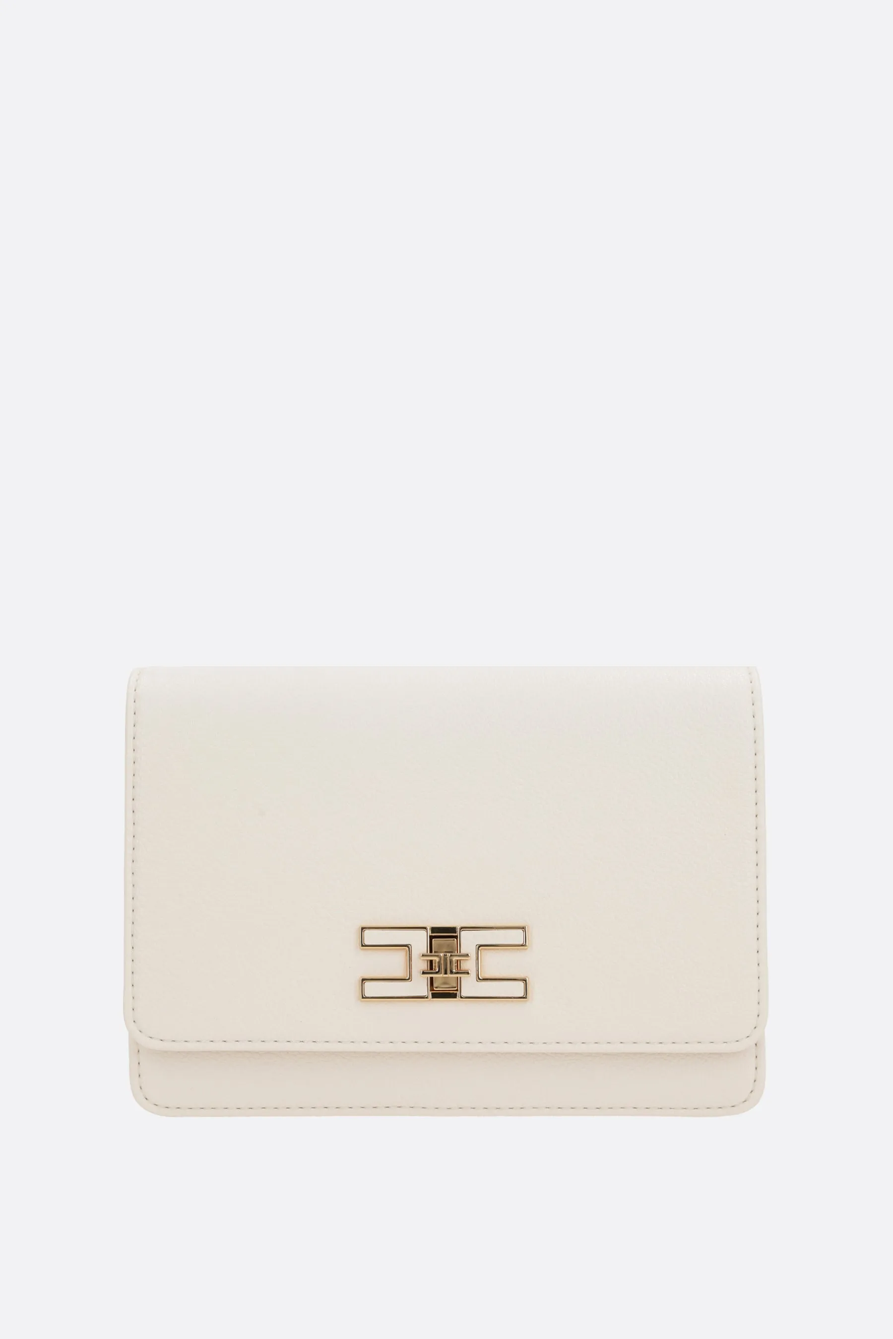 Mini Grommet Chain Faux Leather Shoulder Bag