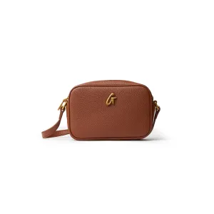 MINI PEBBLE CAMERA BAG - BROWN