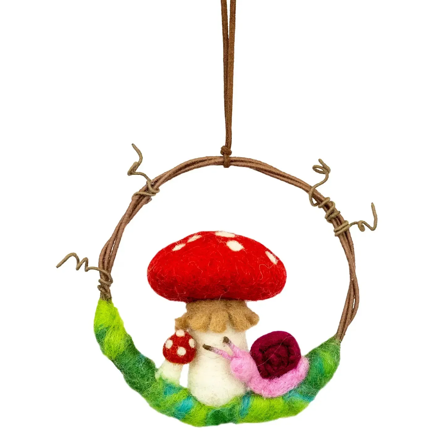Mini Wreath with Felted Spring Characters!