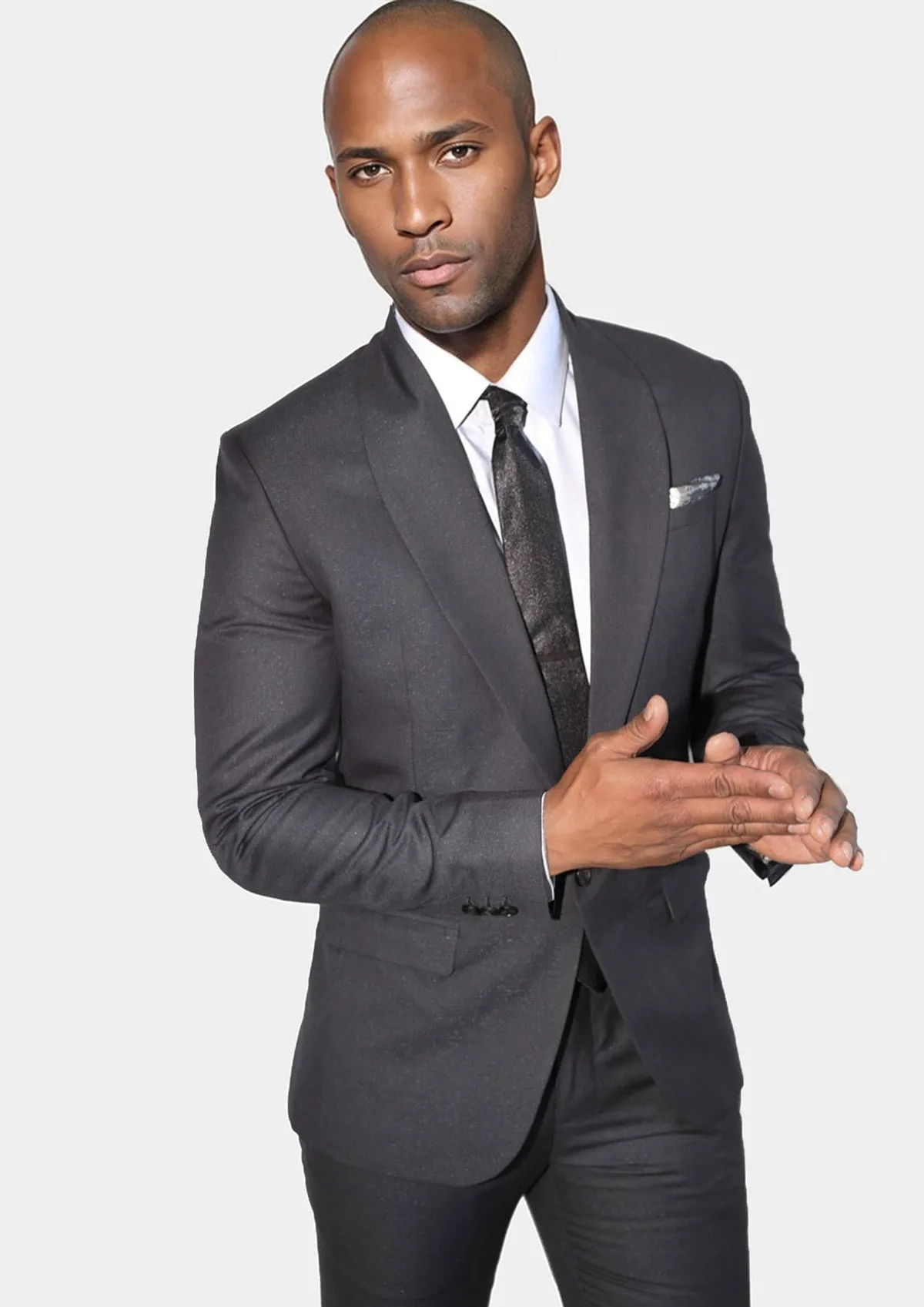 Monroe Shimmer Black Suit