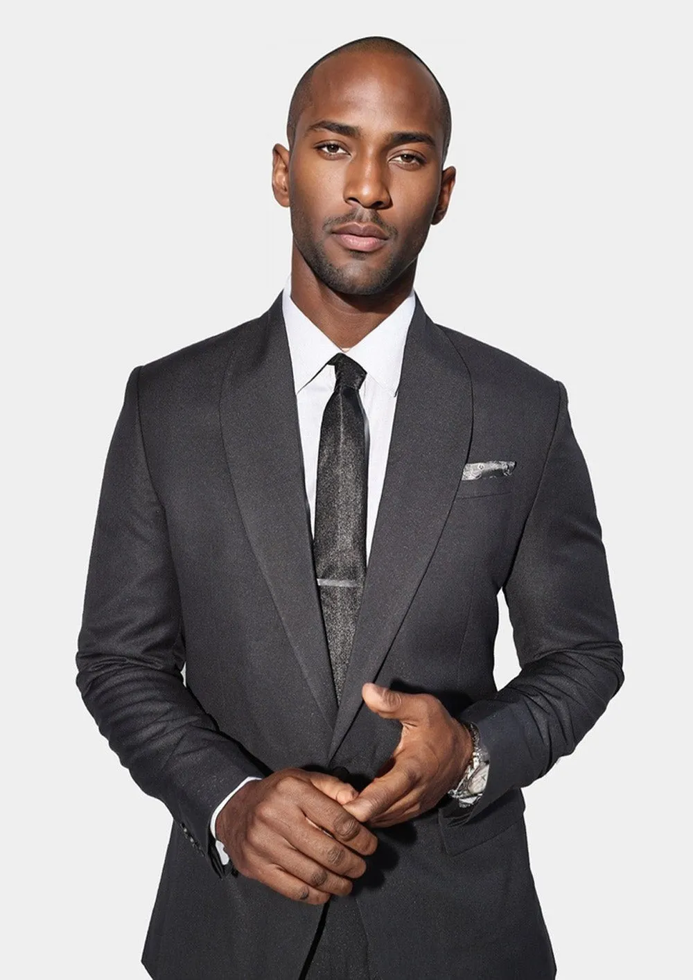 Monroe Shimmer Black Suit
