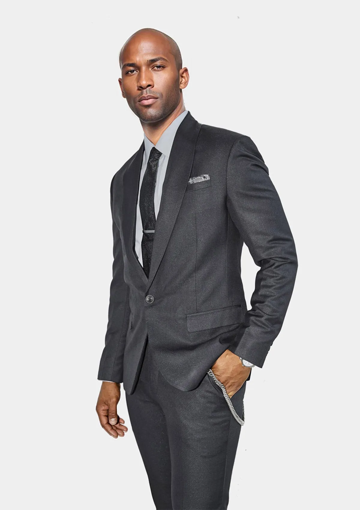 Monroe Shimmer Black Suit