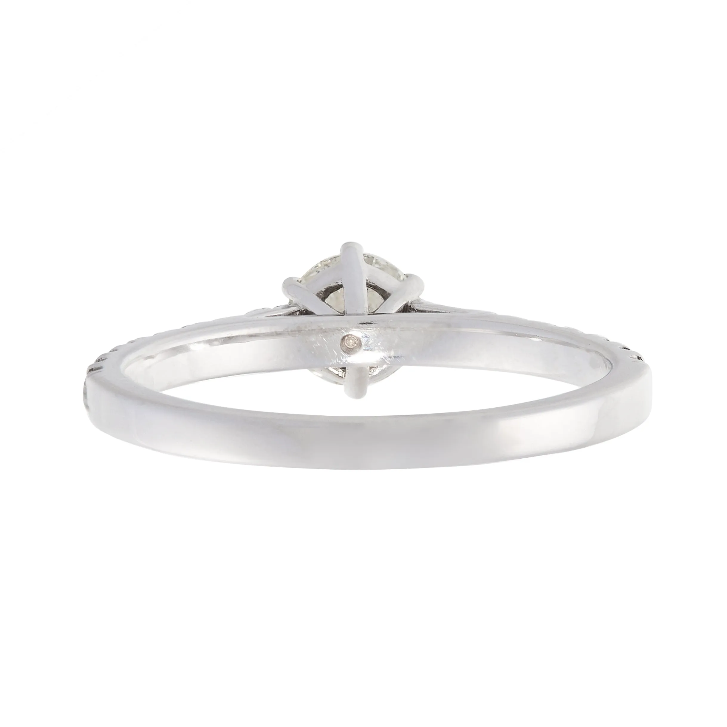 *NEW* Vintage Diamond Solitaire Engagement Ring, 18ct. White Gold