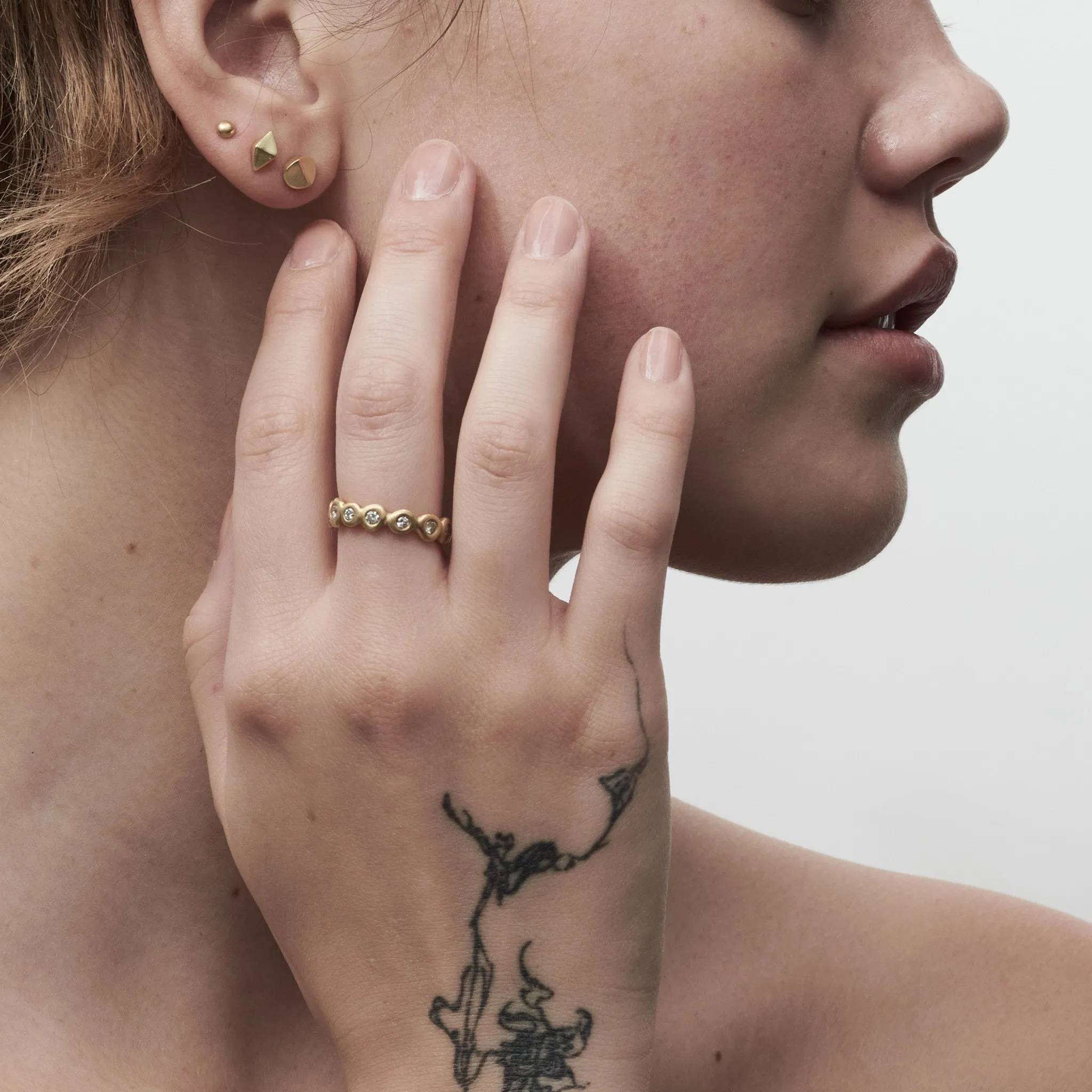 Nova, with Brilliant Diamonds, 19K Gold