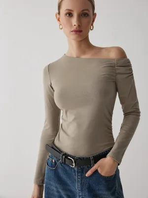 Off-Shoulder Charming Ruching Top