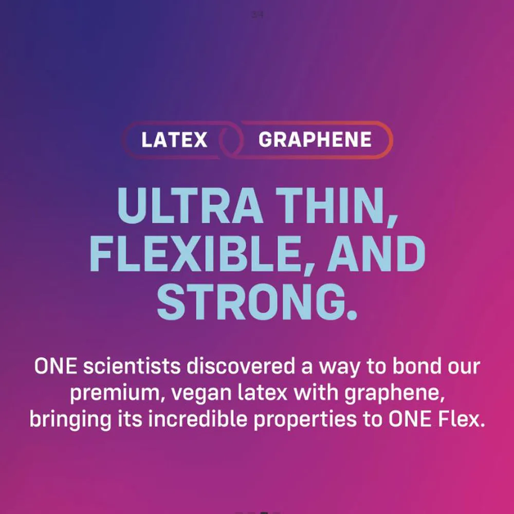 ONE FLEX Graphene Condoms - 3pk