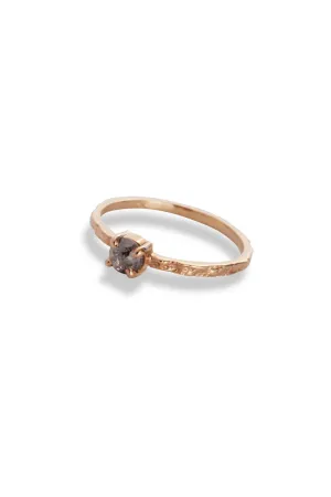 One of a Kind ~ Bermuda Moss Textured Ring in Rose Gold