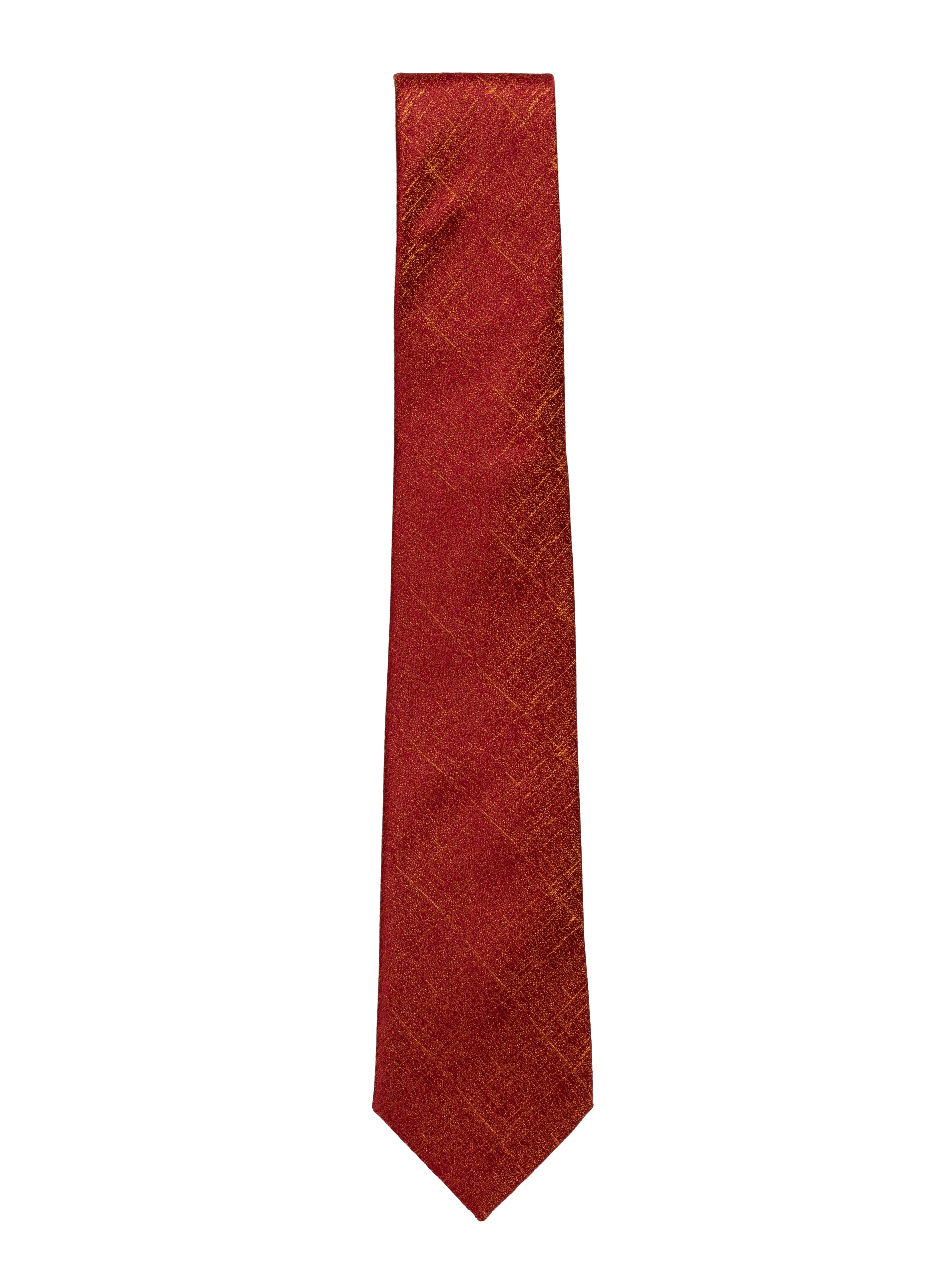 Orange Textured Tie