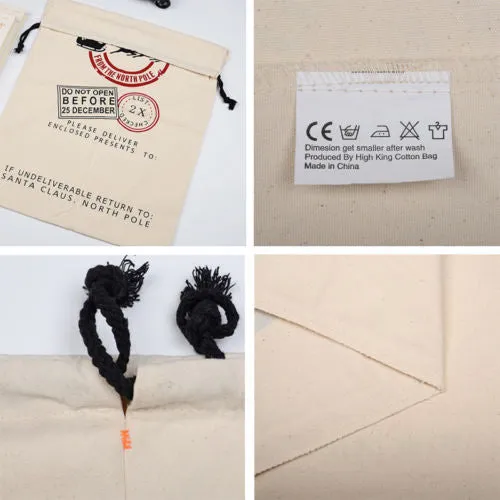 Personalize name gift Christmas bag sacks stockings