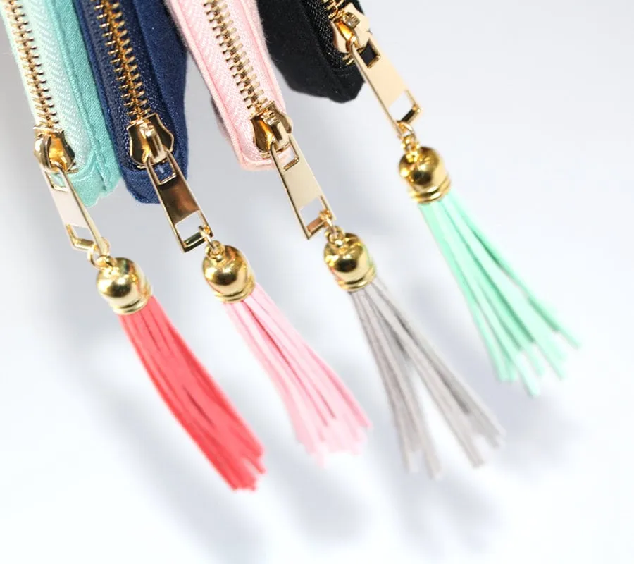 Personalized makeup bag with tassel set of 6 7 8 custom cosmetic bag toiletry monogram bridal bag wedding bridesmaid travel pouch -CMB6CHTV