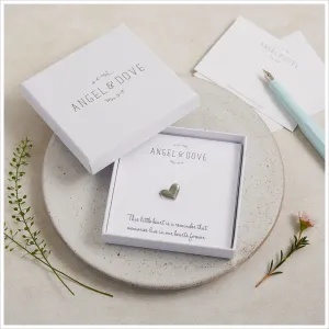 Pewter Heart 'Memories' Pocket Charm Sympathy Gift with Bag & Card
