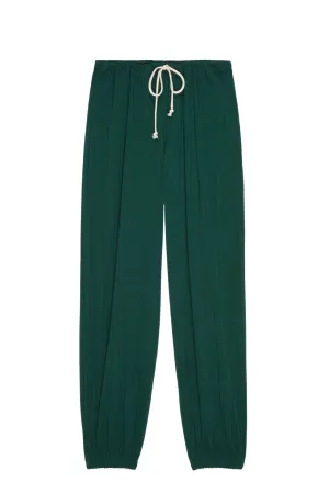 Pointelle Cinch Pant, Vert