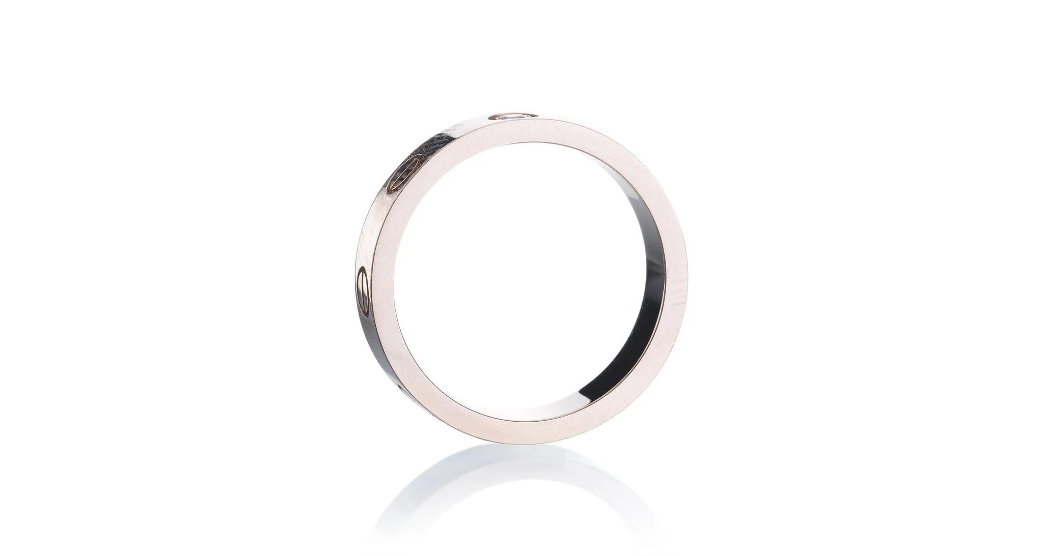 Rose Gold & Diamond LOVE Ring