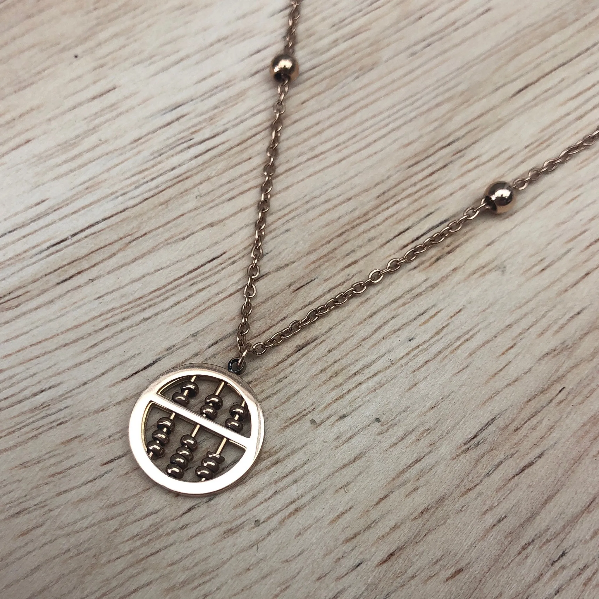 Rose Gold Plated Stainless Steel Pendant