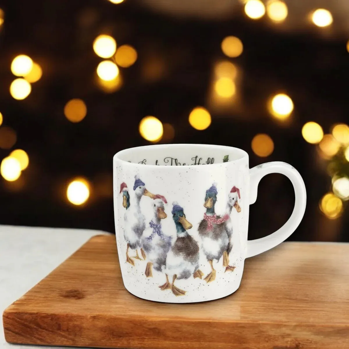 Royal Worcester Wrendale Duck The Halls Mug