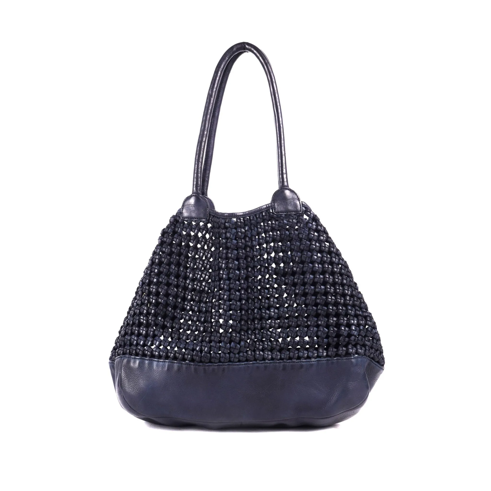 Rugged Hide Hermitage Large Weave Tote