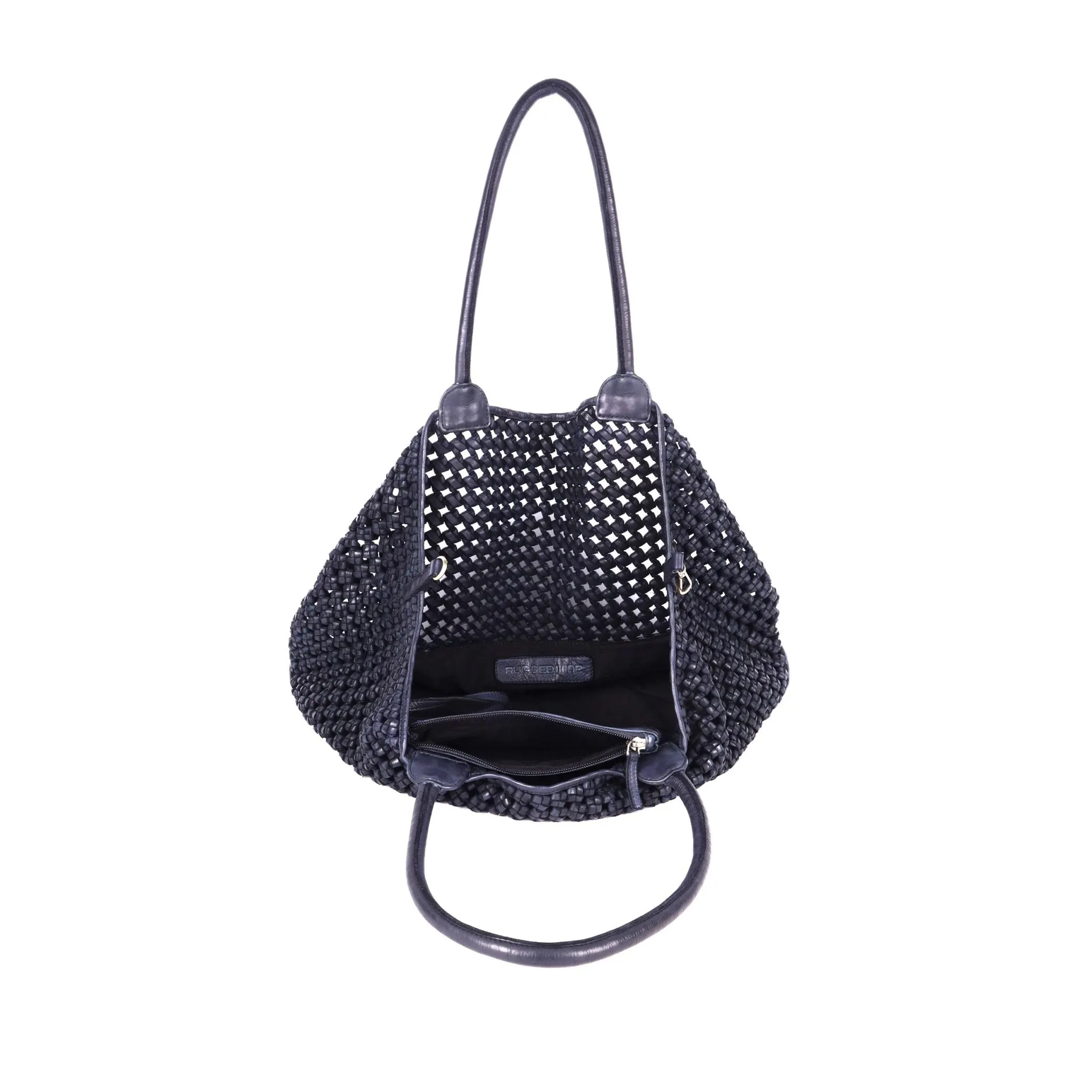 Rugged Hide Hermitage Large Weave Tote
