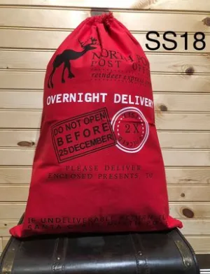 Santa Sack - SS18 - Red Overnight Delivery "Reindeer"