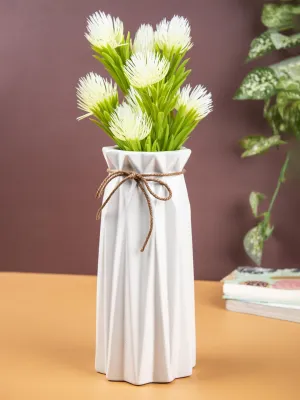 Scandinavian Vase, White, Ceramic