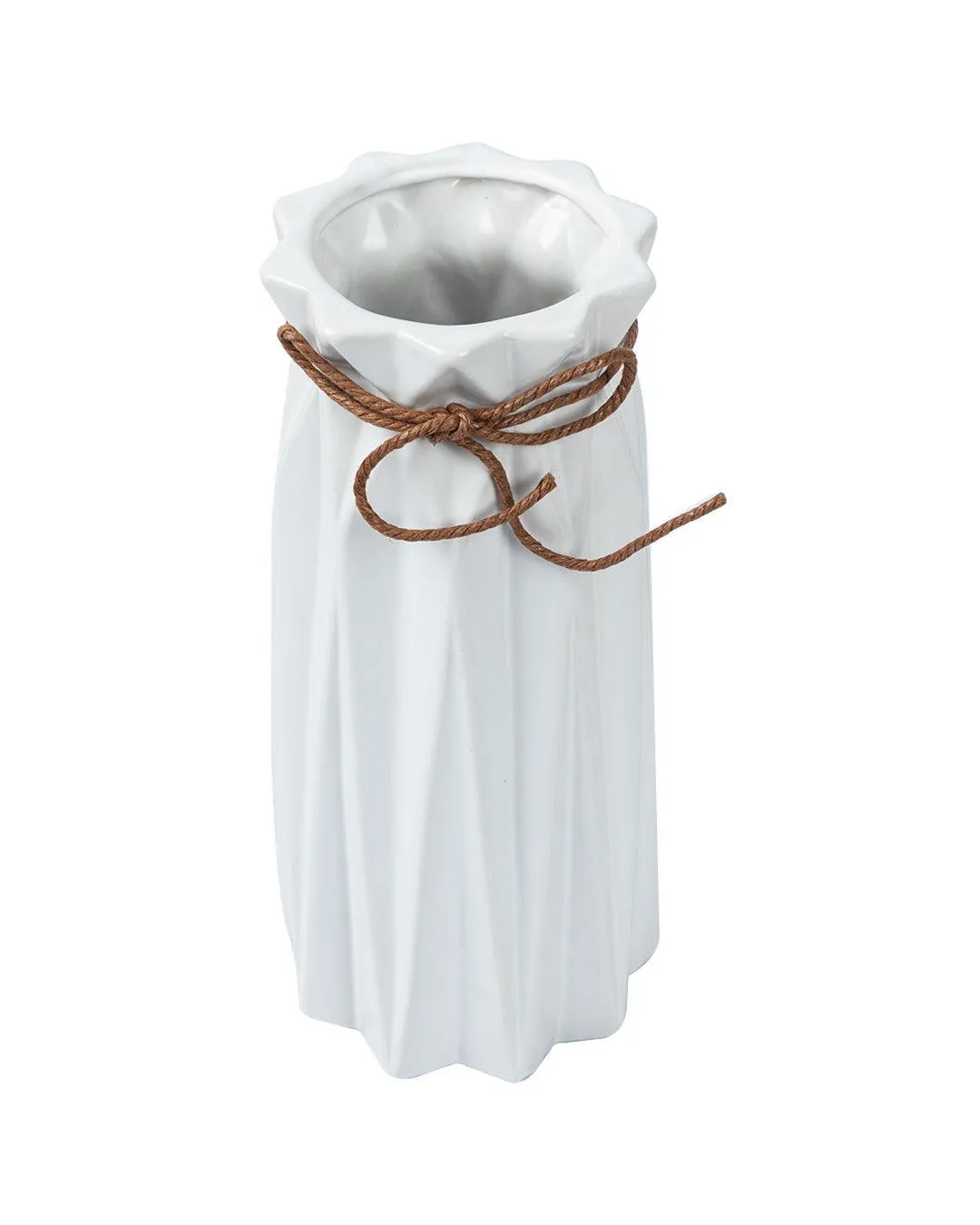 Scandinavian Vase, White, Ceramic