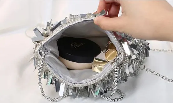 Sequin Tassel Purse  Bag