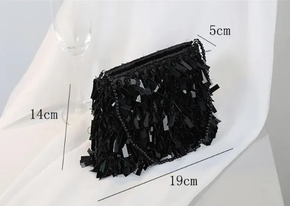 Sequin Tassel Purse  Bag