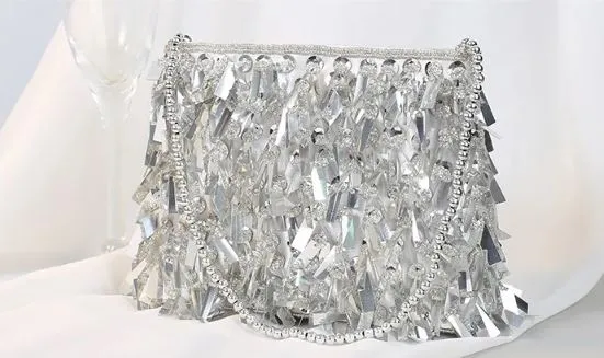 Sequin Tassel Purse  Bag