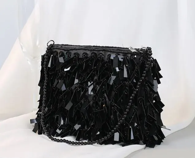 Sequin Tassel Purse  Bag