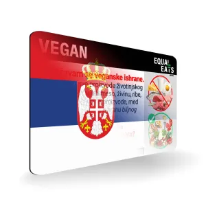 Serbian Vegan Card