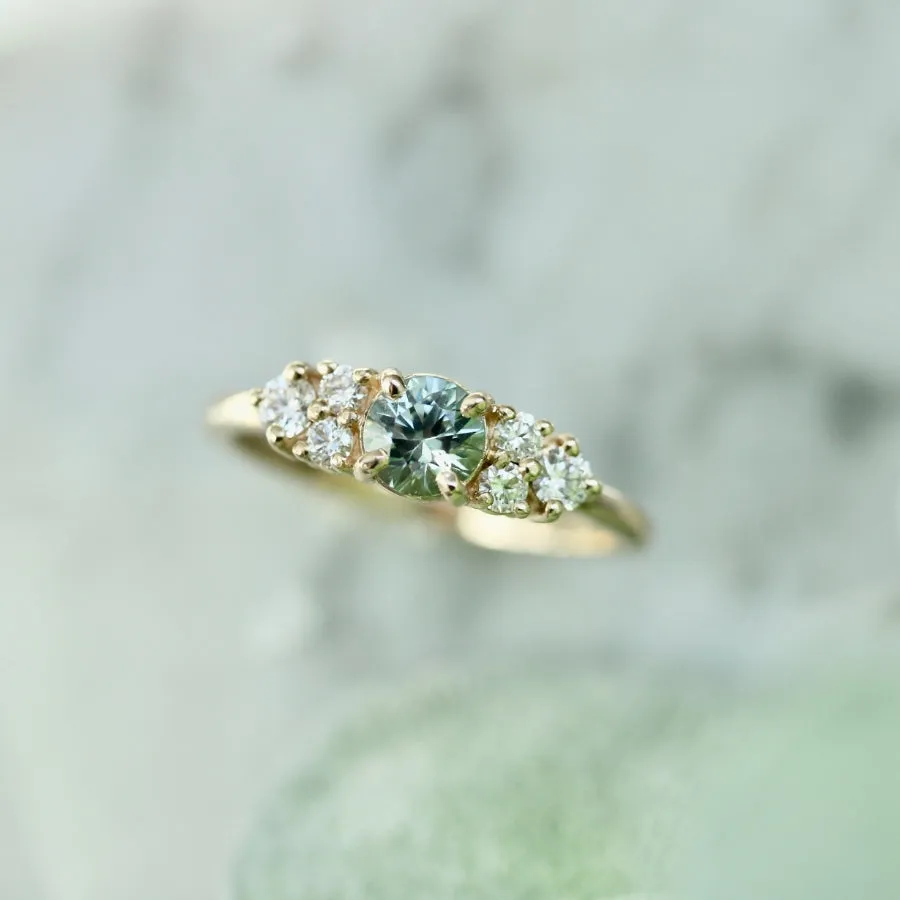 Shore Thing Mint Round Cut Sapphire Ring
