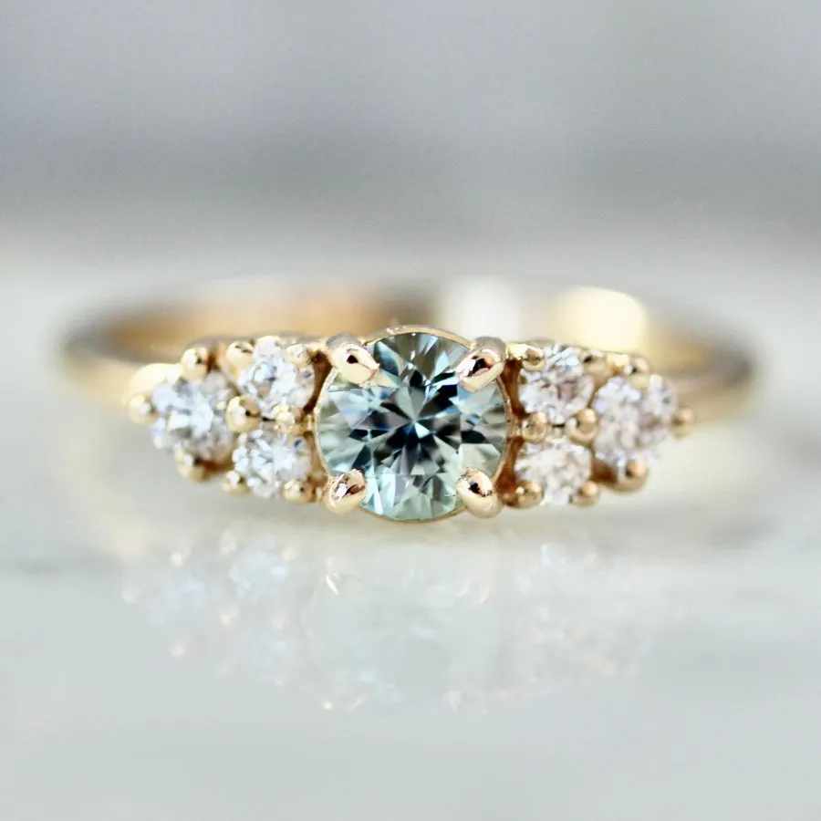 Shore Thing Mint Round Cut Sapphire Ring