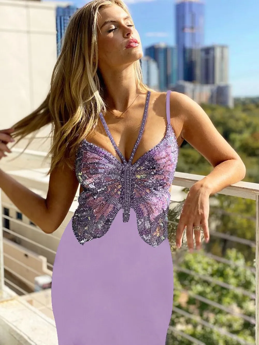 Short Charming Butterfly Dress