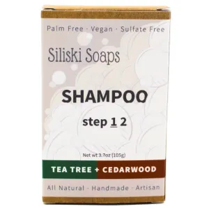 Siliski Soaps Shampoo Bar Tea Tree   Cedarwood 3.7oz