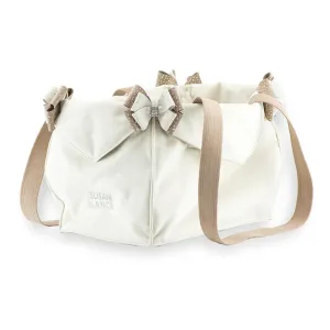 Silver Stardust Doe & Fawn Double Nouveau Bow Luxury Carrier