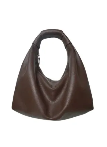 Slouchy Leather Cloud Hobo Bag