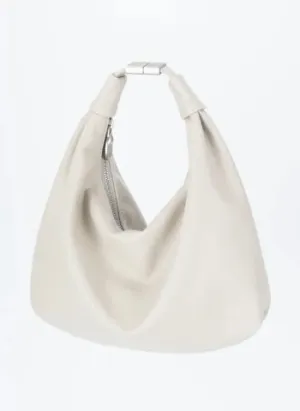Slouchy Leather Cloud Hobo Bag