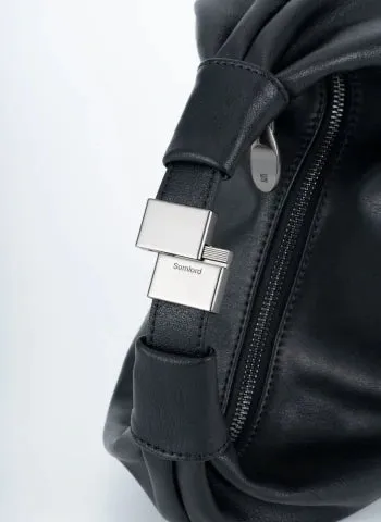 Slouchy Leather Cloud Hobo Bag