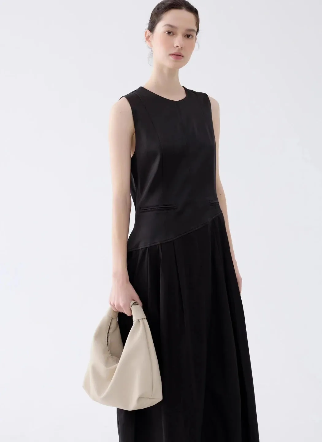 Slouchy Leather Cloud Hobo Bag
