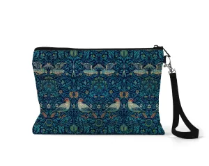 Song Bird Zippered Linen blend Bag