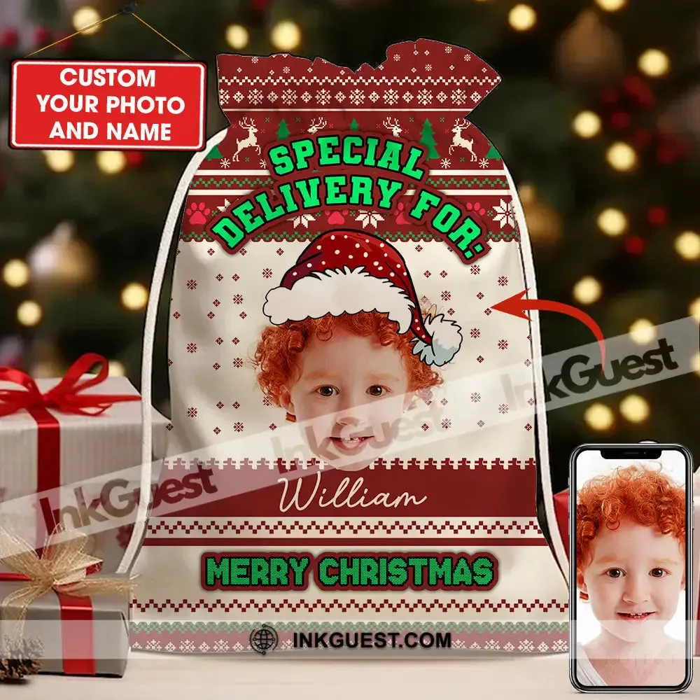 Special Delivery For Personalized Christmas String Bag