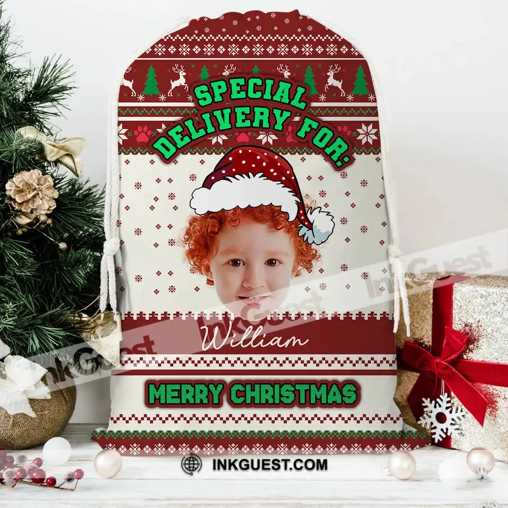 Special Delivery For Personalized Christmas String Bag