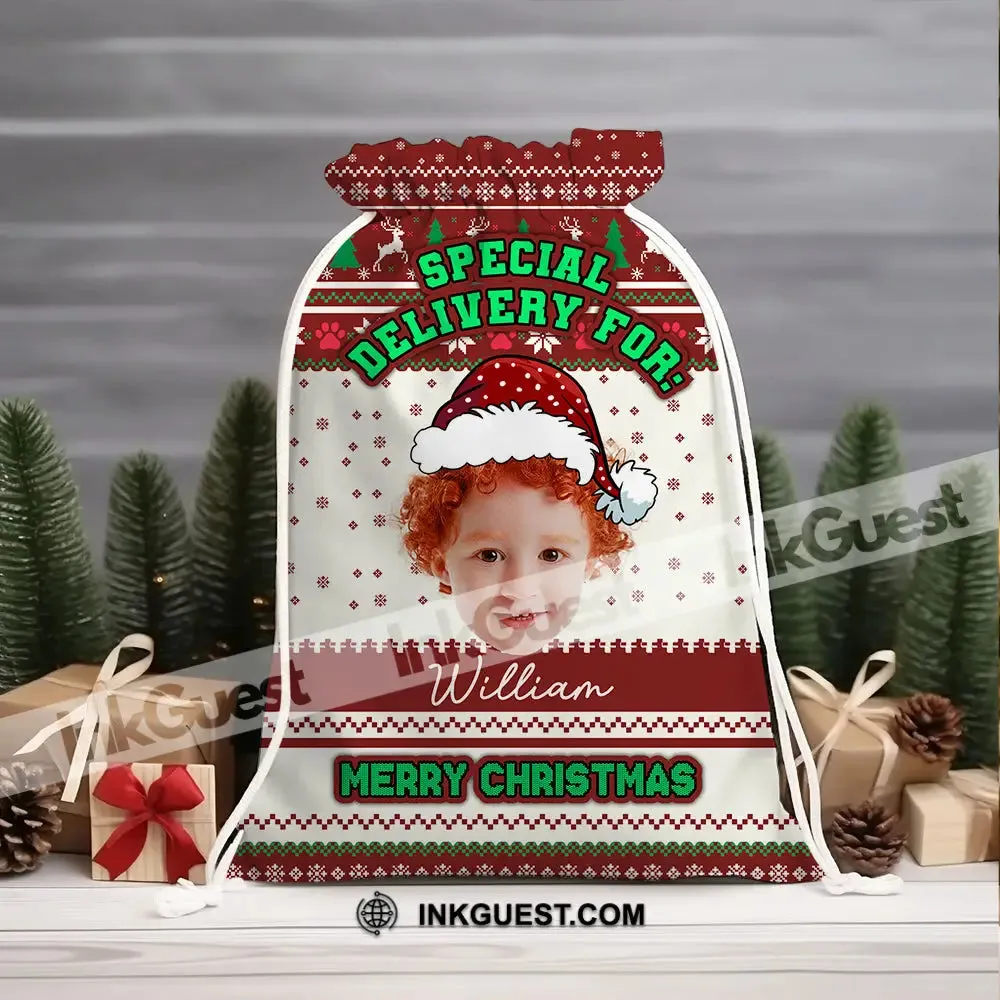 Special Delivery For Personalized Christmas String Bag