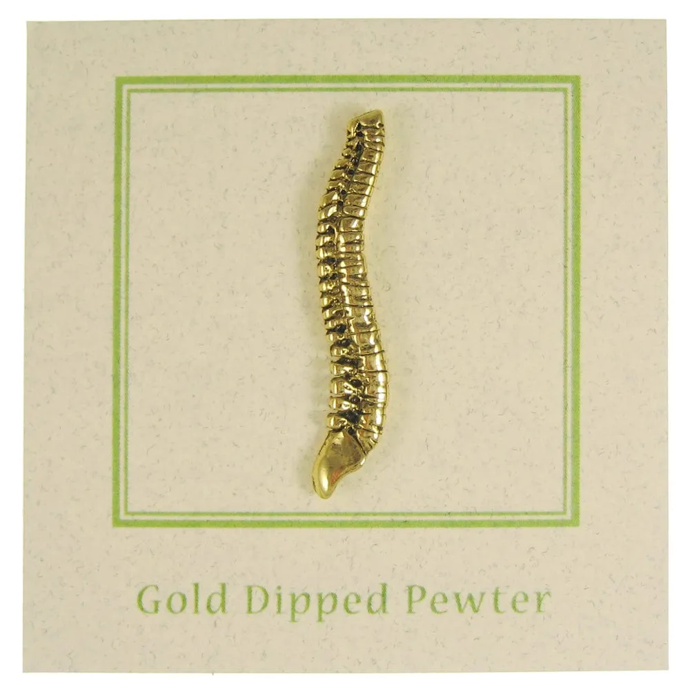 Spine Gold Lapel Pin